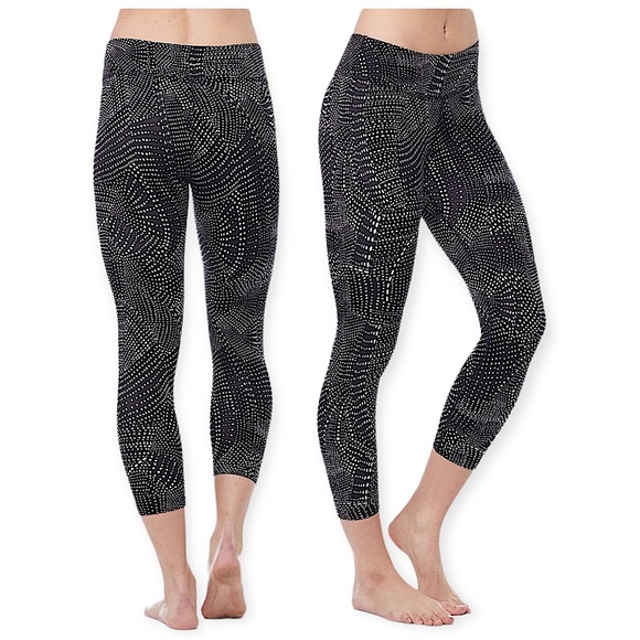Black And White Spotty Gym Leggings